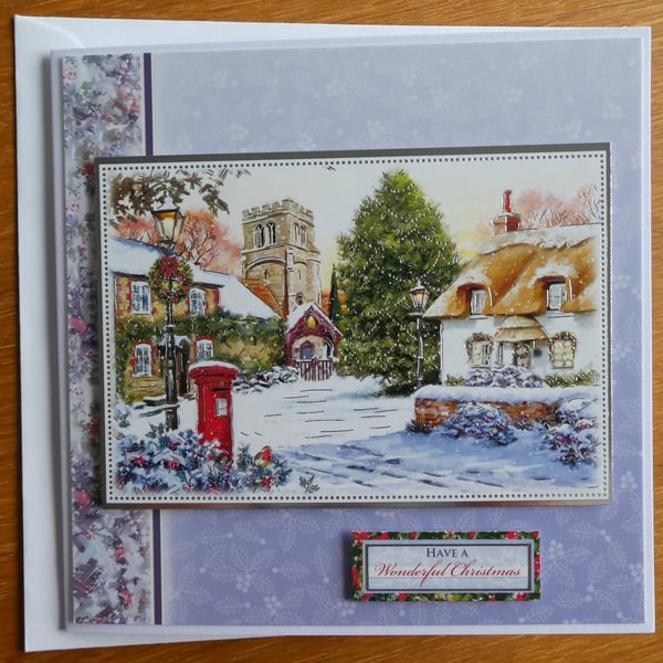 Christmas Card - Christmas Village Scene