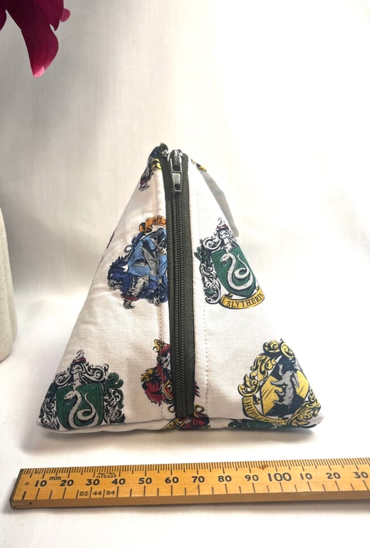 Handmade Triangle Zipper Pouch 