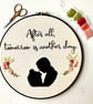 Personalised Quote, Handmade Embroidery Hoop, Bespoke Wall Art, Embroidery Gift - Image 3