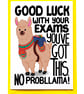Funny Good Luck Exam Card, Cute Llama GCSEs, A Levels, Degree Support Card - Image 4
