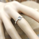 Highland Smoky Quartz Personalised Handmade Scottish Ring Oxidised Silver