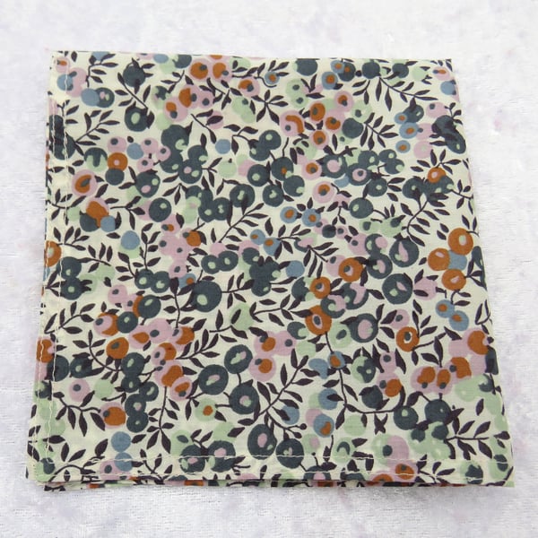 Liberty Tana Lawn handkerchief, ladies handkerchief, Wiltshire Berry