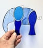 Stained Glass Elephant Suncatchers - Handmade Hanging Decoration  - Image 1