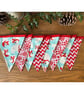 Handmade Polar Bear Bunting (Blue) - Handmade Fabric Garland - Image 1
