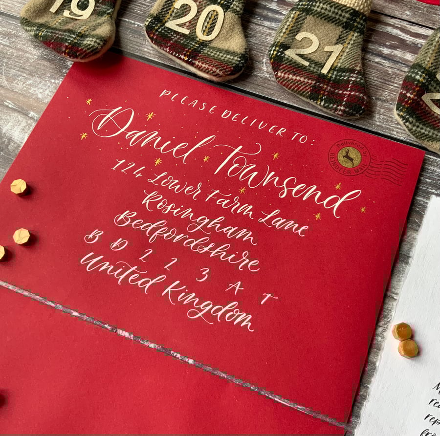 Letter From Father Christmas, Santa - Handmade Bespoke Personalised 