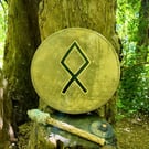 Mother’s Wisdom – 16" handmade shamanic drum with drumstick