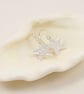 Sterling Silver Hammered Star Drop Earrings - Image 3