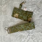 William Morris “Pimpernel” Wristlet or Key Fob and Chapstick Holder