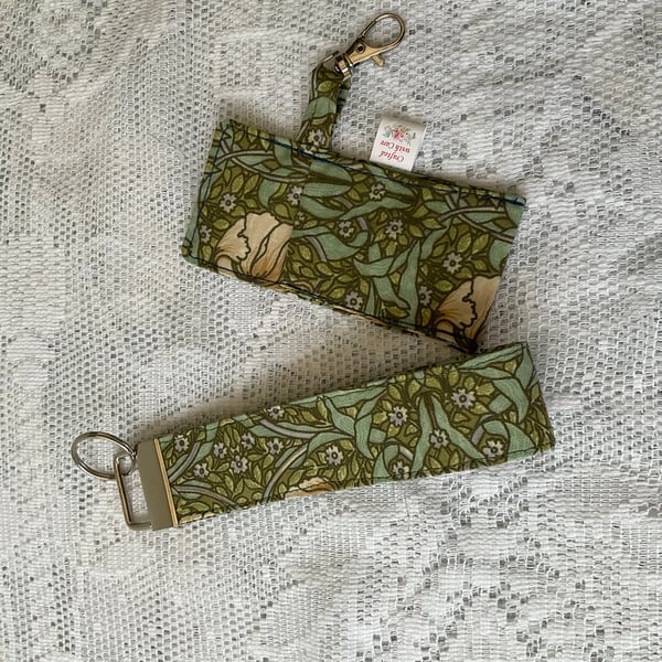 William Morris “Pimpernel” Wristlet or Key Fob and Chapstick Holder
