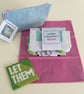 Modern needlepoint coaster kit - LET THEM - Image 4