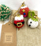 Six Tiny Crochet Festive Baubles  - Image 3
