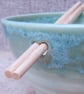 Noodle or rice serving bowl wheel thrown in stoneware pottery handmade  - Image 3