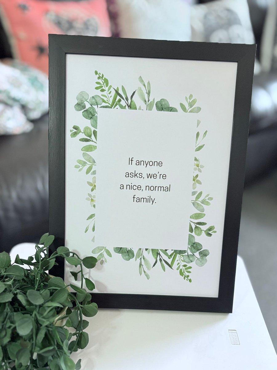 A4 Framed Funny Quote