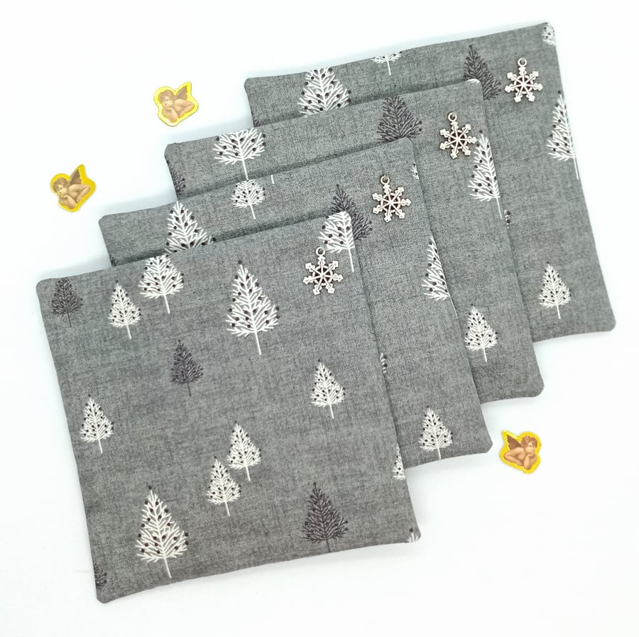 Scented fabric Christmas coasters 354F