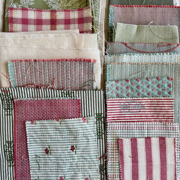No.4 Vintage woven fabric inspiration bundle