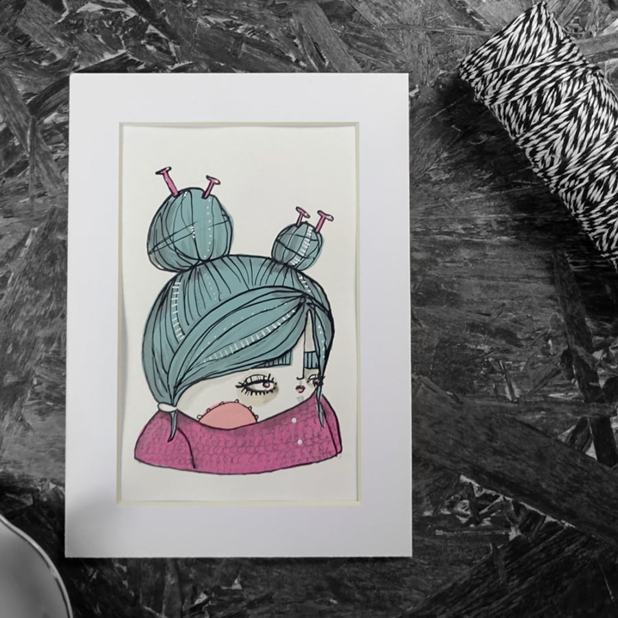 Knitterr- Original Artwork by Twinkle & Gloom
