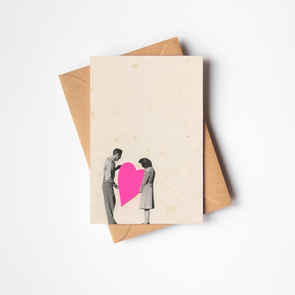 Love Heart Card for Valentine's Day or Anniversary - Kind Hearted