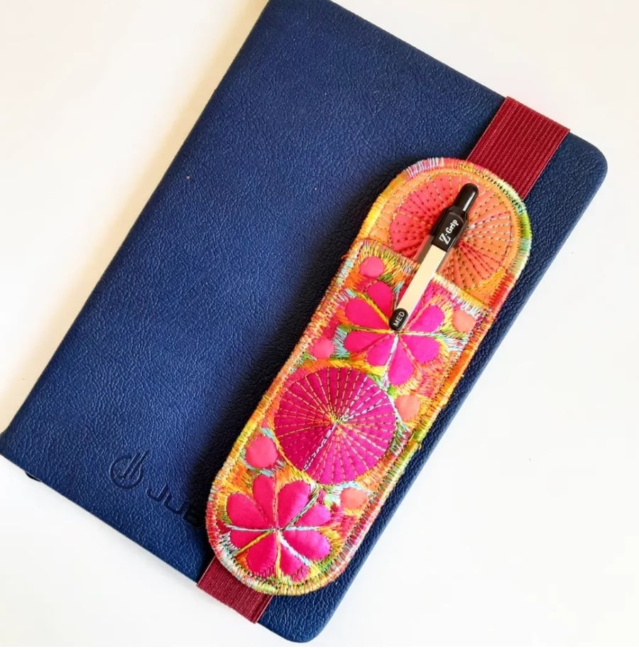 Elasticated Page Holder Bookmark with Pen 