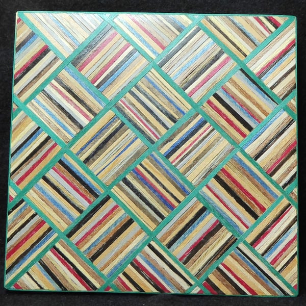 wood veneer coaster