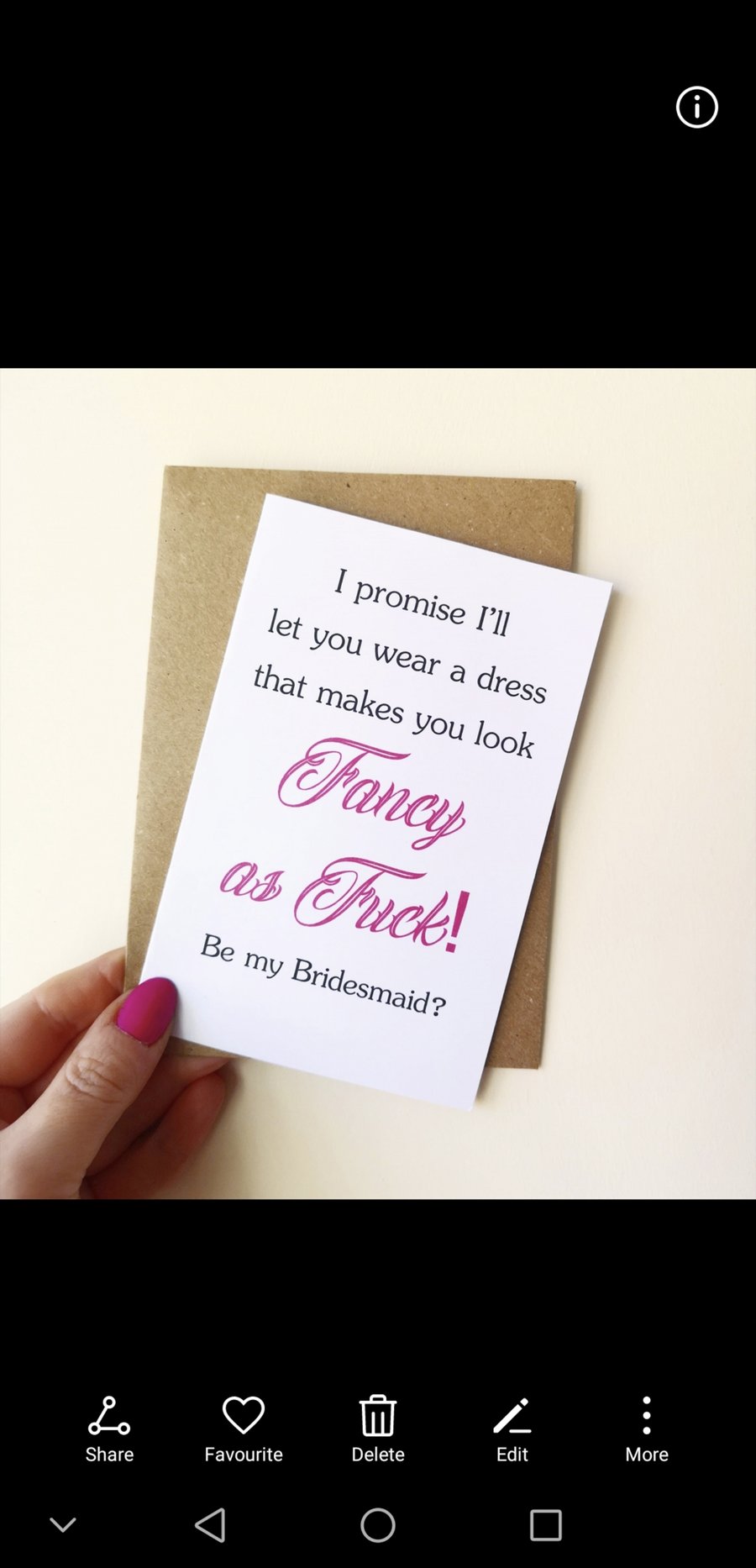 Fancy As Fxck Wedding proposal card Will you be my Bridesmaid Maid Honour