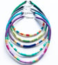 Statement purple wrapped cotton rope necklace, rope jewelry, Christmas Gifts - Image 4