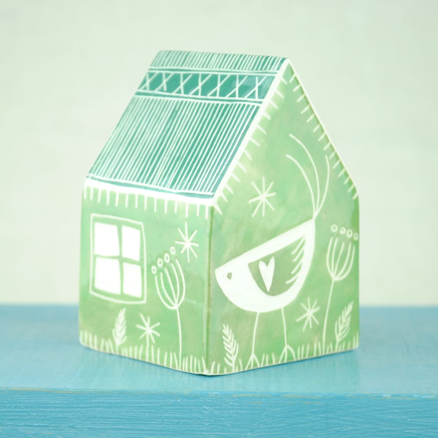Medium Ceramic House (Green)