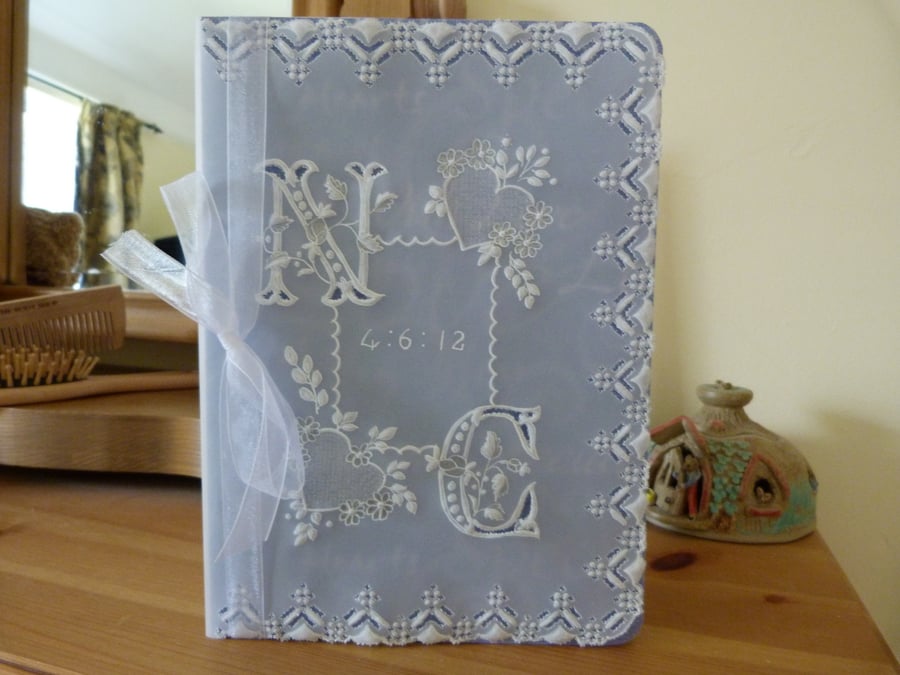 Reserved Personalised Parchment Wedding Card