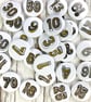 Birthday Button Number pin badges, small & large Fun Birthday's 1-10  - Image 8
