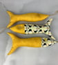 Puffins hanging fabric fish set, Handmade - Image 3
