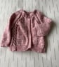 Hand knitted baby cardigan