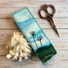 Summer hedgerow silhouette bookmark. 