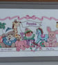 Personalised Baby Birth Record Cross Stitch – Pink or Blue New Baby Keepsake