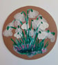 Snowdrops Round Wooden Decoration - Image 10