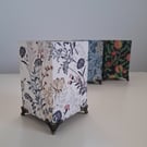 Handmade Decoupaged Wooden Holder with Legs