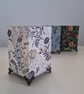Handmade Decoupaged Wooden Holder with Legs - Image 1