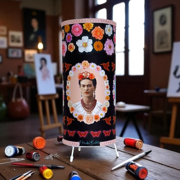 Frida Kahlo Floral Statement Table Lamp