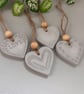 Grey Hanging Heart Aroma Stones Set of 4 – Essential Oil Diffusers - Image 4