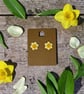 Handmade daffodil  polymer clay stud earrings
