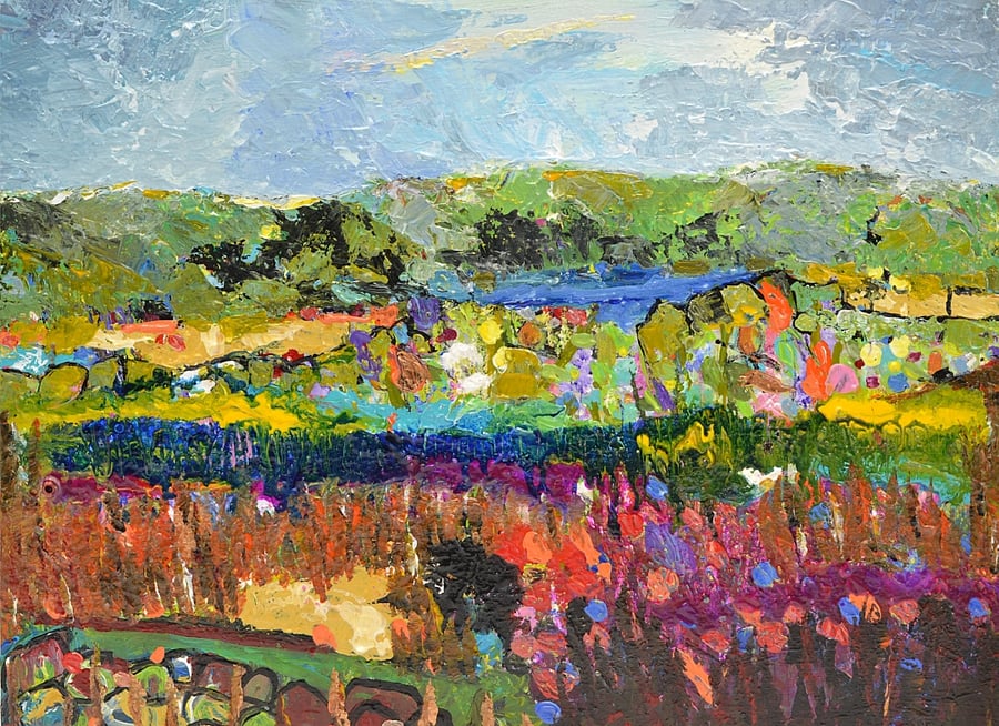 An Abstract Scottish Landscape. Scotland. Ready to Hang. 