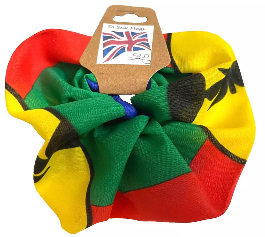 Kanak New Caledonia Flag Hair Scrunchie Scrunchies Accessory Band Elastic