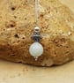 Small minimalist Aquamarine pendant necklace. March Birthstone - Image 2