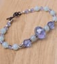  Amazonite Gemstone Bracelet - Pretty blue bead and amazonite bracelet  - Image 3