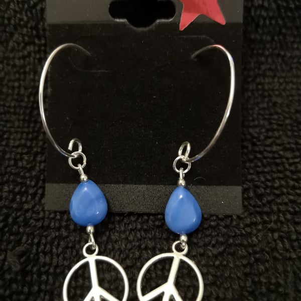 Peace earrings