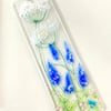 Fused glass hanging meadow decoration 
