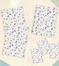 Harebell Flower Stationery Set - Handmade Notebook, Cards & Gift Tags