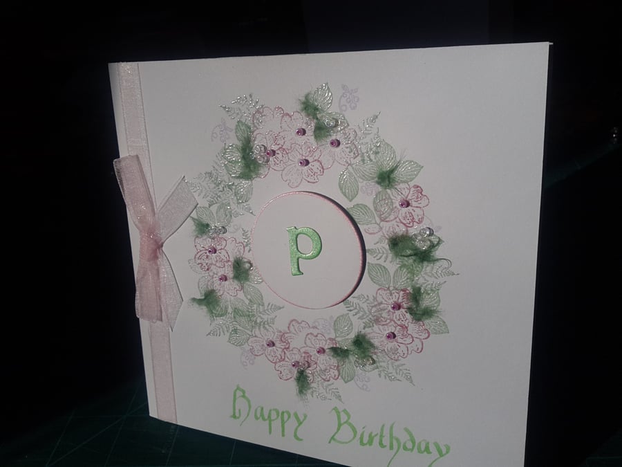 Dogrose Circle personalised Birthday Card