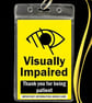 Visually Impaired, Lanyard and Badge Holder., plus Medic form