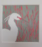 Egret mini linoprint reduction  - Image 2