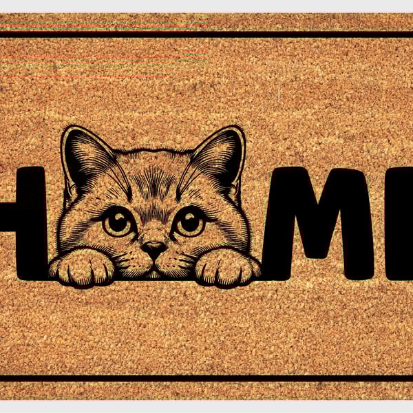 British Shorthair Cat Home Door Mat No.4 - British Shorthair Welcome Mat 