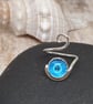 Sterling Silver 925 Adjustable Mandala Glass Cab Ring - Image 9